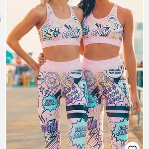 Stronger the Label Punch Pink Workout Set